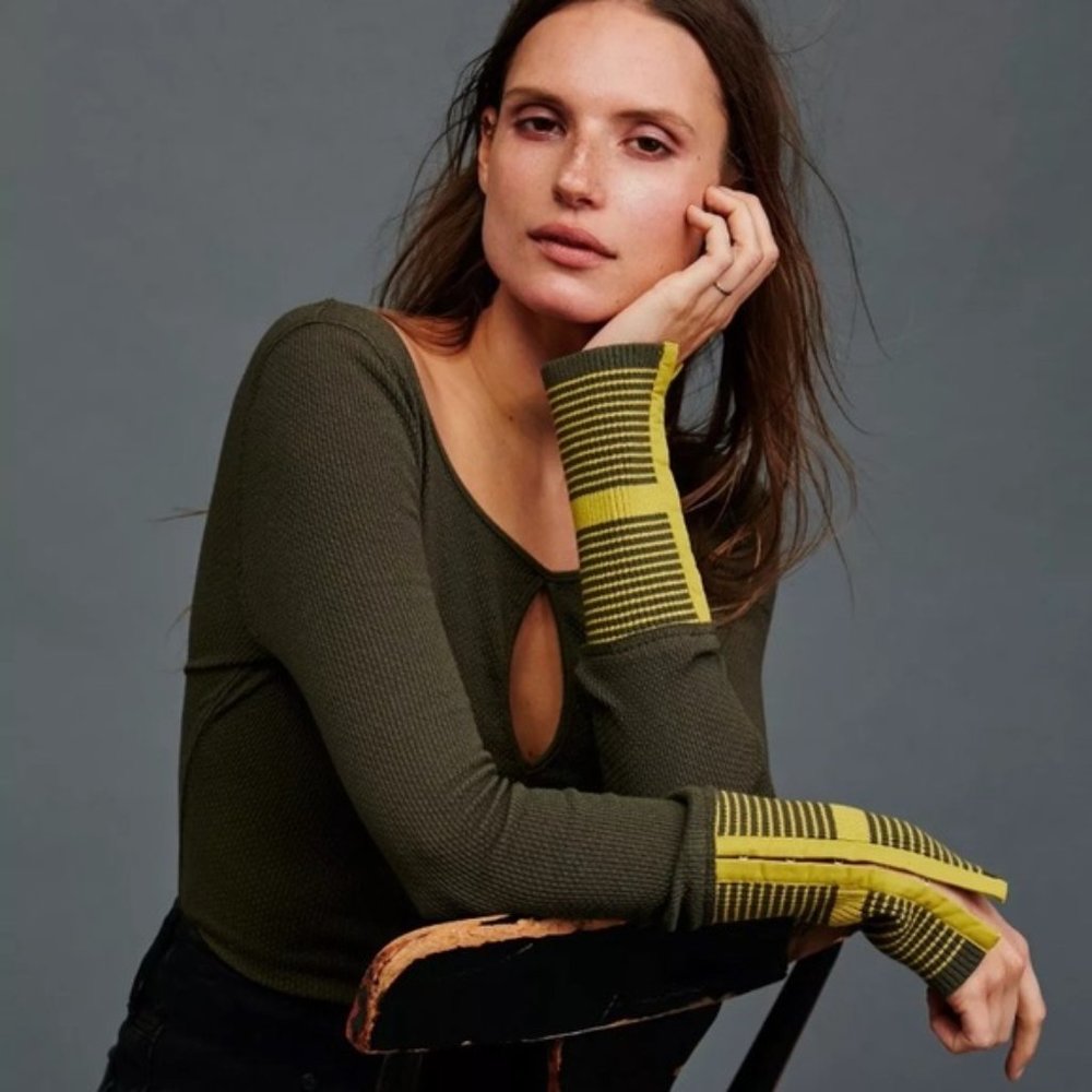 "Mod' Long Sleeve Thermal Stripe Cuff Size SP